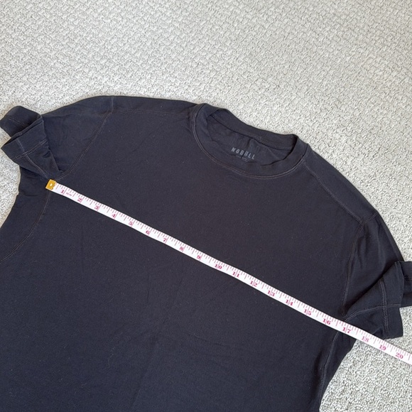 Nobull Blended Merino Wool Black Short Sleeve T Shirt - Picture 9 of 9